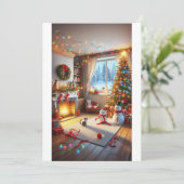 Invitation "Soirée de Noël cosy" (Debout devant)