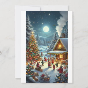 Invitation Soirée de Noël cosy"