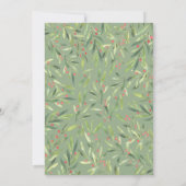 Invitation Soirée de Noël dans un cadre verdoyant (Dos)