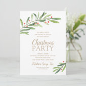 Invitation Soirée de Noël dans un cadre verdoyant (Debout devant)