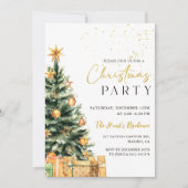 Invitation Soirée de Noël de l'Arbre d'or (Devant)