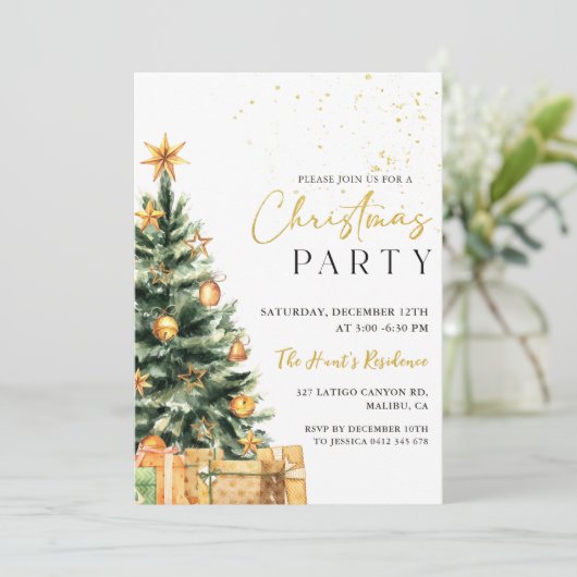 Invitation Soirée de Noël de l'Arbre d'or (Debout devant)