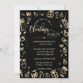 Invitation Soirée de Noël de l'Elegant Gold Black Company (Devant)