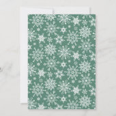 Invitation Soirée de Noël de l'élégante aquarelle (Dos)