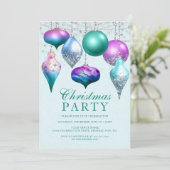 Invitation Soirée de Noël de l'élégante Sirène (Debout devant)