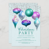 Invitation Soirée de Noël de l'élégante Sirène (Devant / Derrière)