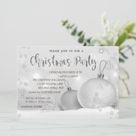 Invitation Soirée de Noël de l'entreprise (Debout devant)