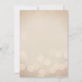 Invitation Soirée de Noël de l'ornement rose étincelle (Dos)