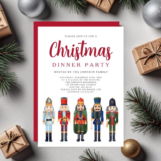 Invitation Soirée de Noël de Nutcracker
