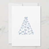 Invitation Soirée de Noël de Scribble Bow moderne (Dos)