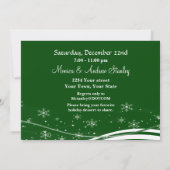 Invitation Soirée de Noël de Snowman (Dos)