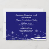 Invitation Soirée de Noël de Snowman (Dos)