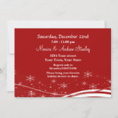 Invitation Soirée de Noël de Snowman (Dos)