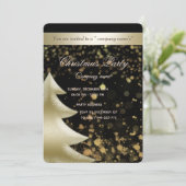 Invitation Soirée de Noël d'entreprise de luxe Gold/Black Bok (Debout devant)