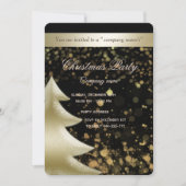 Invitation Soirée de Noël d'entreprise de luxe Gold/Black Bok (Devant)