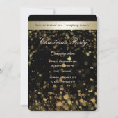 Invitation Soirée de Noël d'entreprise de luxe Gold/Black Bok (Devant)