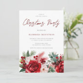 Invitation Soirée de Noël d'entreprise élégante (Debout devant)