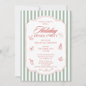 Invitation Soirée de Noël d'entreprise élégante (Devant)