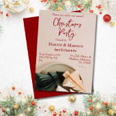 Invitation Soirée de Noël d'entreprise minimaliste