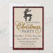 Invitation Soirée de Noël des rennes d'or (Devant)