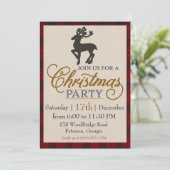 Invitation Soirée de Noël des rennes d'or (Debout devant)