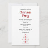 Invitation Soirée de Noël des Scandi Red Tree (Dos)