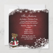 Invitation Soirée de Noël des Teddy Bear (Dos)