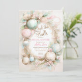 Invitation Soirée de Noël, Douche nuptiale d'hiver (Debout devant)