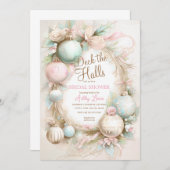 Invitation Soirée de Noël, Douche nuptiale d'hiver (Devant / Derrière)