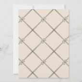 Invitation Soirée de Noël Elegant Bow Présence (Dos)