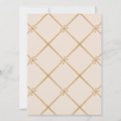 Invitation Soirée de Noël Elegant Bow Présence (Dos)