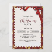Invitation Soirée de noël élégant et chic Fête de Noël (Devant)