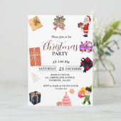 Invitation Soirée de noël élégant et chic Fête de Noël (Debout devant)