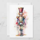 Invitation Soirée de Noël Elegant Nutcracker (Dos)