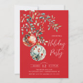 Invitation Soirée de Noël élégante (Devant)