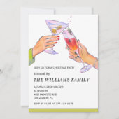 Invitation Soirée de Noël élégante (Devant)