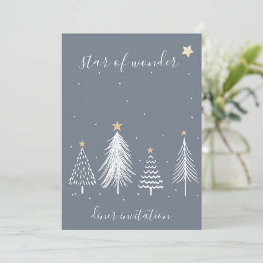 Invitation Soirée de Noël élégante (Debout devant)