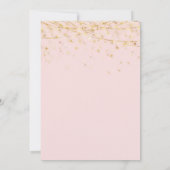 Invitation Soirée de Noël élégante en or rouge (Dos)