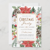 Invitation Soirée de Noël Elégante et Géométrique (Devant)