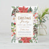 Invitation Soirée de Noël Elégante et Géométrique (Debout devant)