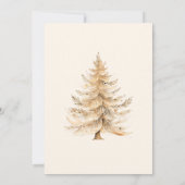 Invitation Soirée de Noël en Arbre de Noël (Dos)