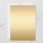 Invitation Soirée de Noël en or Bauble (Dos)