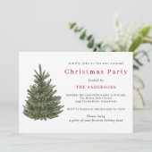 Invitation Soirée de Noël en or de Noël (Debout devant)