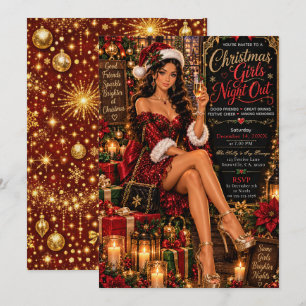 Invitation Soirée de Noël entre filles