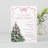 Invitation Soirée de Noël entre filles (Debout devant)