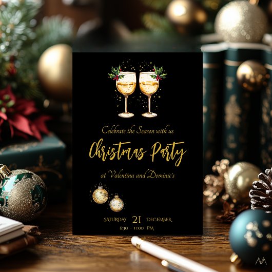 Invitation Soirée de Noël | Festive Accueil Fête