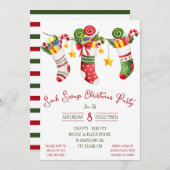 Invitation Soirée de Noël, Fête de Noël (Devant / Derrière)