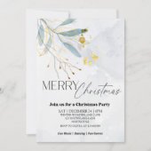 Invitation Soirée de Noël florale (Devant)