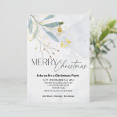 Invitation Soirée de Noël florale (Debout devant)