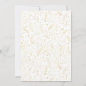 Invitation Soirée de Noël Gold & Green (Dos)